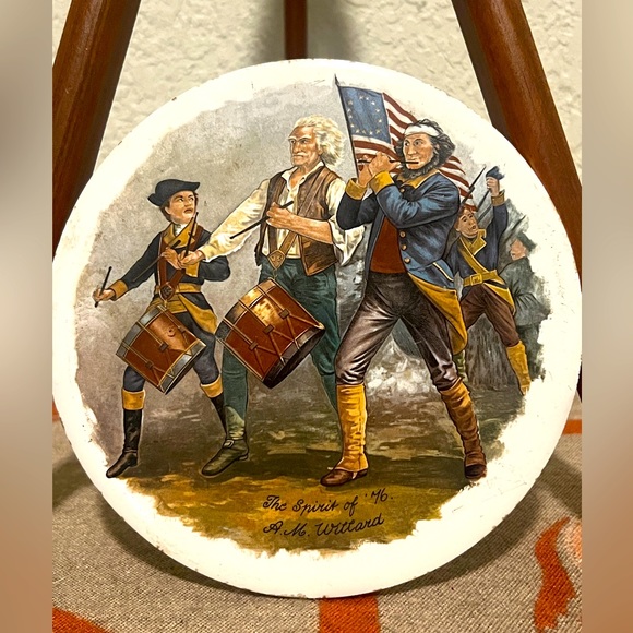 H & R Johnson Ceramic Tile Trivet 6” The Spirit of '76 Made In England Vintage - Picture 1 of 4
